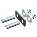 Finishing set HERZ VUA-50 DE LUXE, plate, chrome color Finishing set HERZ VUA-50 DE LUXE, plate, chrome color