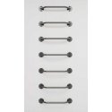 Wall/ceiling mounted climbing ladder SANRO-R, set of 7, black Wall/ceiling mounted climbing ladder SANRO-R, set of 7, black