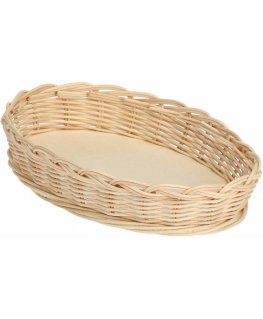 LA PORCELLANA BIANCA MIDOLLINO Wicker basket for oval baking dish 23 cm