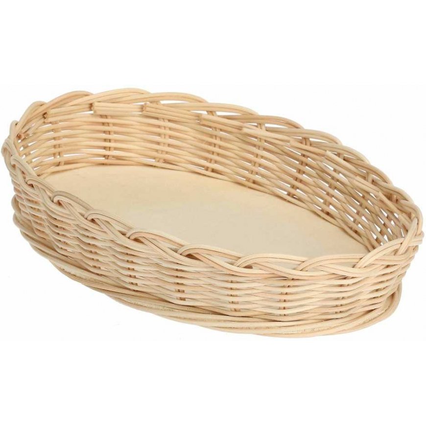 LA PORCELLANA BIANCA MIDOLLINO Pintas krepšelis ovaliai kepimo formai 23 cm
