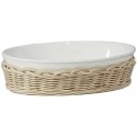 LA PORCELLANA BIANCA MIDOLLINO Wicker basket for oval baking dish 23 cm LA PORCELLANA BIANCA MIDOLLINO Wicker basket for oval baking dish 23 cm