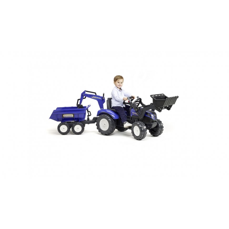 Falk New Holland 3090W Kiikumis- või pealeistumise mänguasi Pealeistutav traktor – 2
