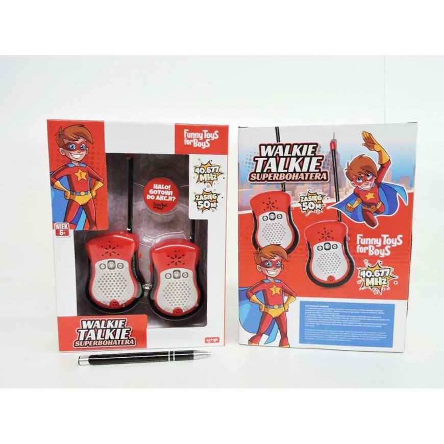 Artyk WALKIE TALKIE superhero, 2 pcs., once. – 2