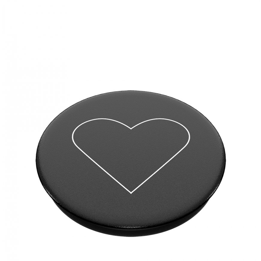 PopSockets White Heart Black Passive holder E-book reader, Mobile phone/Smartphone, Tablet/UMPC Blac – 3