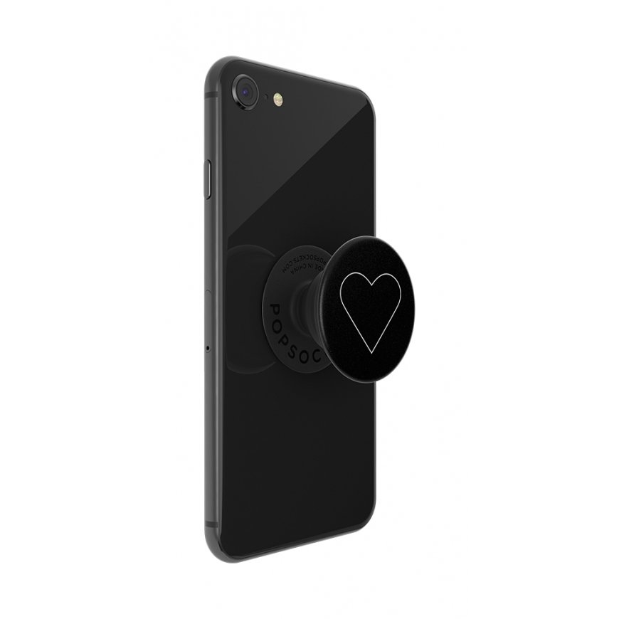 PopSockets White Heart Black Passive holder E-book reader, Mobile phone/Smartphone, Tablet/UMPC Blac – 4