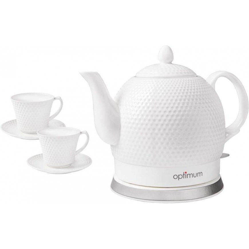 Elektrinis virdulys ceramiczny 1,2 l CJS-1312 su filiżankami OPTIMUM – 2