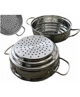 Ambition Acero steaming strainer for pots, 16/18/20 cm