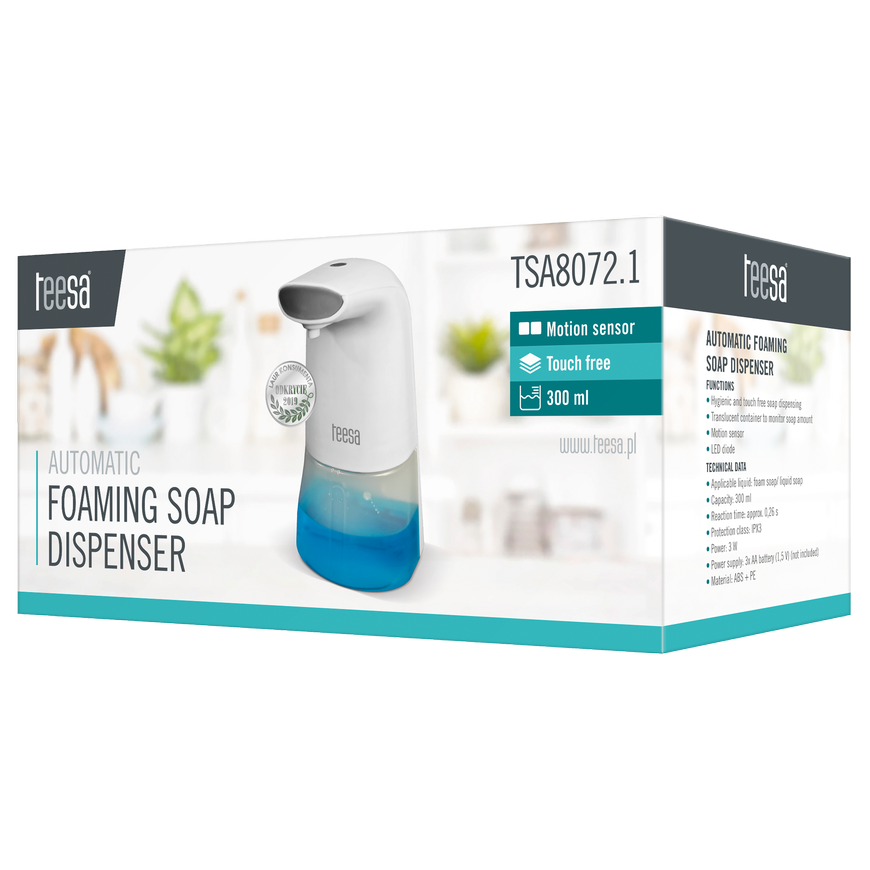 TEESA automatic foam soap dispenser – 2