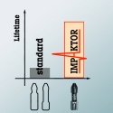 Grąžtas 5szt. końcówek udarowych Impaktor 1/4" do śrub su gniazdem TORX, dydis TX40/50mm, Wera [05057667001]
