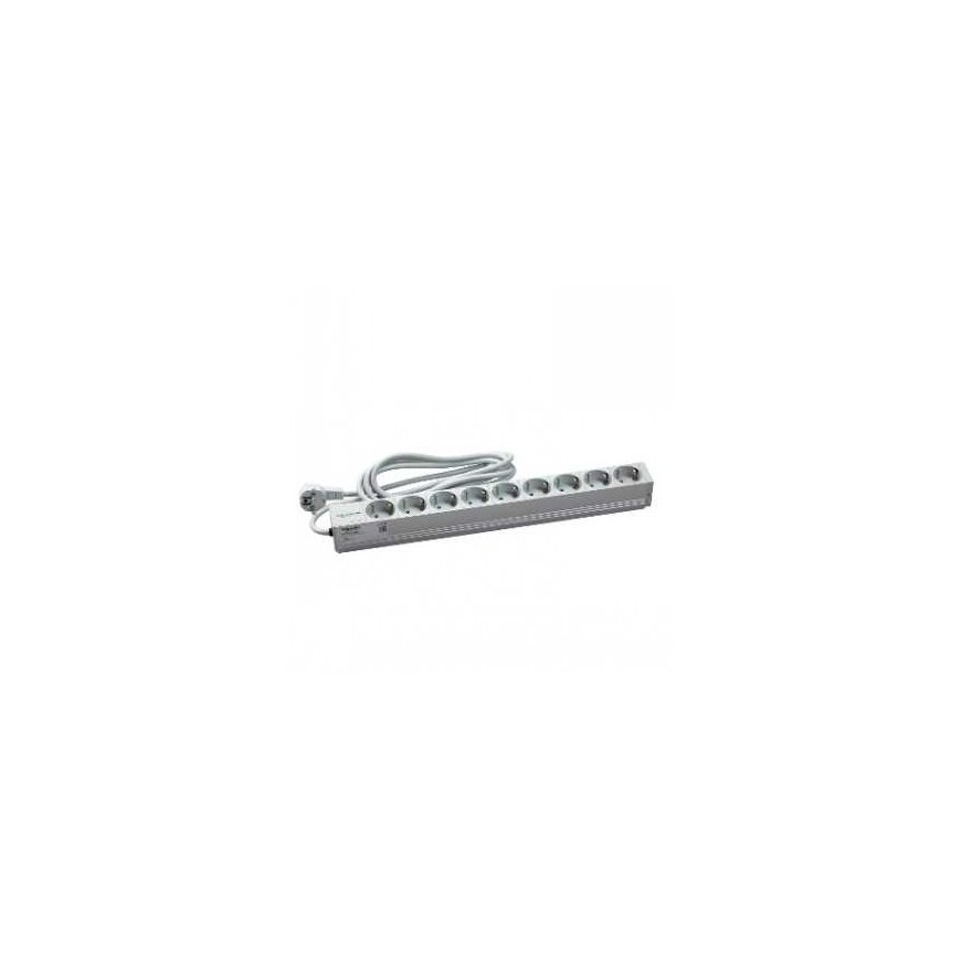 SCHNEIDER ELECTRIC ACTASSI 1U PDU POWER DISTRIBUTION RAIL - 9 SOCKETS 19P VDE