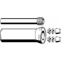 Viega WC frame connection kit, DN 90x400 Viega WC frame connection kit, DN 90x400