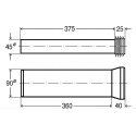 Viega WC frame connection kit, DN 90x400 Viega WC frame connection kit, DN 90x400