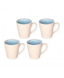 ROSE&TULIPANI CONCERTO FUSE AZZURRO Set of 4 medium bowls 15 cm