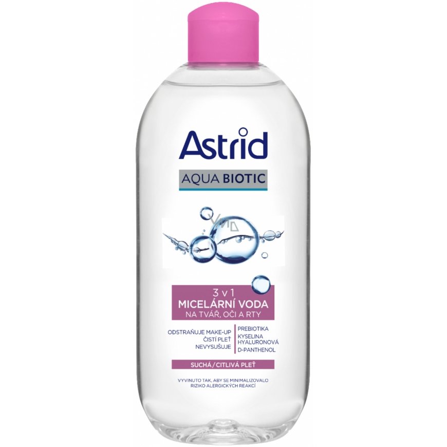 Micellar water 3 in 1 for face, eyes and lips for dry and sensit