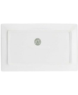 White GOURMET PORCELAIN White Set of 3 tac do serwowania 28 x 17 cm
