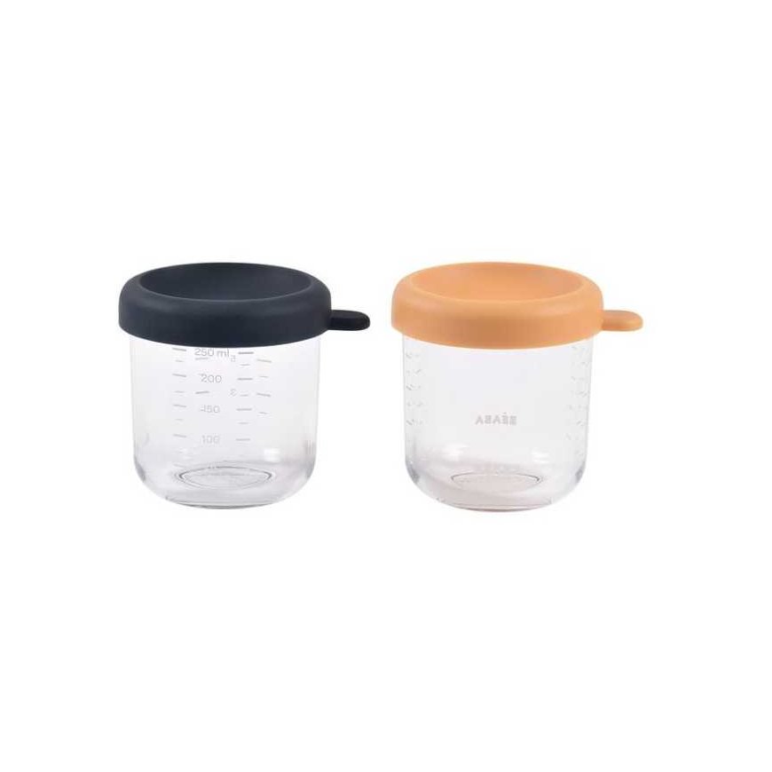 BEABA 2-PACK GLASS CUPS (250 ML)