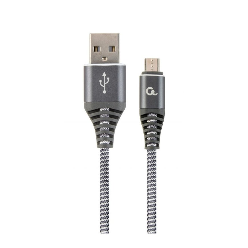 Cablexpert CC-USB2B-AMMBM-2M-WB2 USB-kaabel USB 2.0 USB A Micro-USB B Hall, Valge