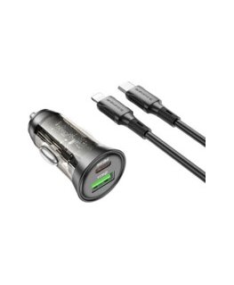 Borofone Car charger BZ32B Fresh - USB + Type C - QC 3.0 PD 48W