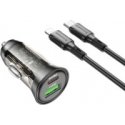 Borofone Car charger BZ32B Fresh - USB + Type C - QC 3.0 PD 48W Borofone Car charger BZ32B Fresh - USB + Type C - QC 3.0 PD 48W