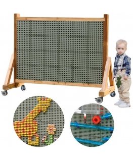 MASTERKIDZ medinė siena XXL lenta Scientific Creative STEM WALL Lauke
