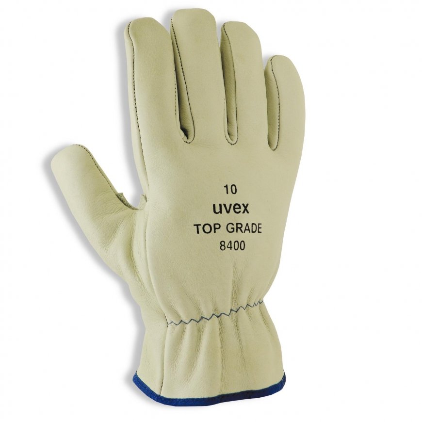 Pirštinės Uvex Top Grade 8400, oda, rauktas rankogalis, 11 dydis – 2
