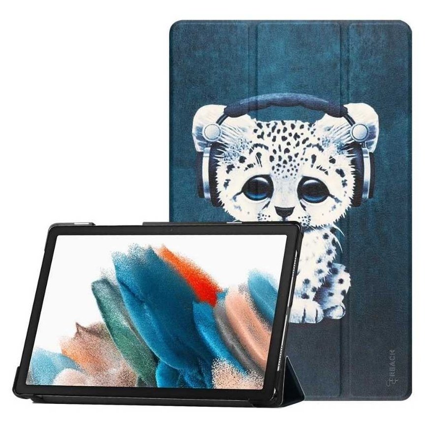 Dėklas Reach Smart Leather Samsung X210/X215/X216 Tab A9 Plus 11.0 sad cat