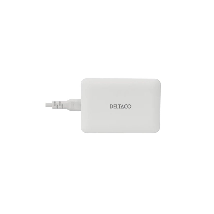 Deltaco USBC-MO100 mobiilseadme laadija Universaalne Valge Vahelduvvool, USB Hoonesisene – 2