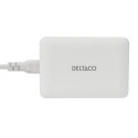 Deltaco USBC-MO100 PDA/mobīlo telefonu lādētājs Universāls Balts AC, USB Iekštelpas