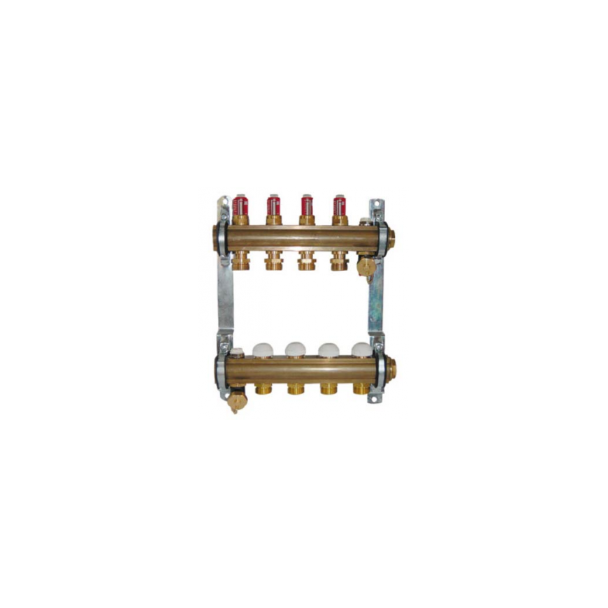 Heating system collector Herz, 12 rings, with flow regulators