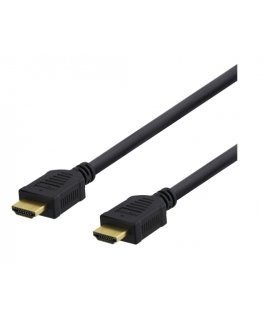 Deltaco HDMI-1020D HDMI cable 2 m HDMI Type A (Standard) Black