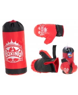 Boxing bag and gloves set