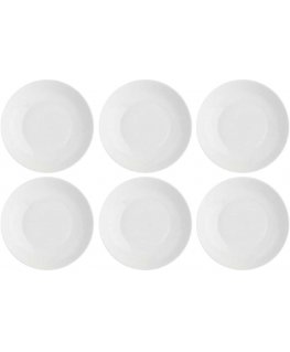 LA PORCELLANA BIANCA ESSENZIALE Set of 6 soup plates 20 cm