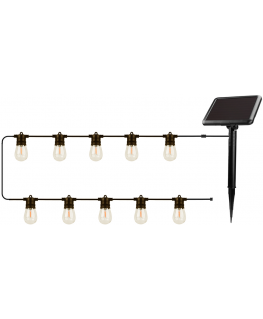 Telforceone Forever Light LED solar string SUNARI FLS-60 7.5m 10 bulbs IP44