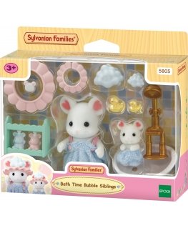 Sylvanian Families Siblings in the Bath