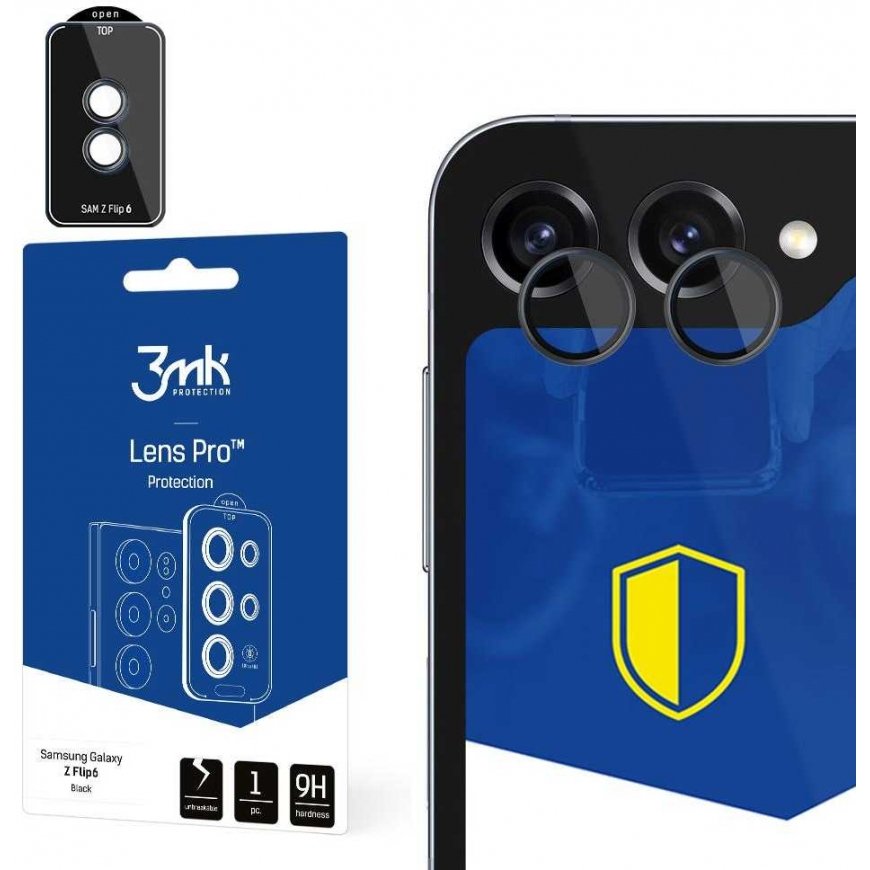 3mk Lens Protection Pro pro Samsung Galaxy Z Flip 6, juodas