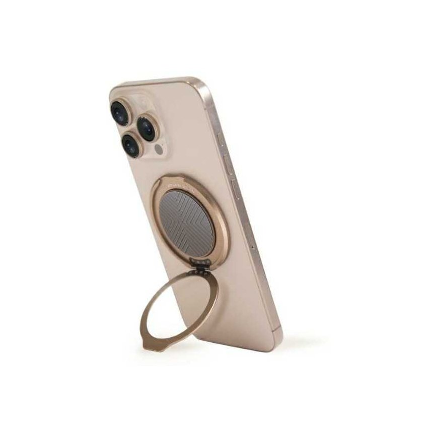 Dėklas UNIQ Gripfit 360 Magnetic Mount&Kickstand Laikiklis Magnetyczny pilka/flint pilkas
