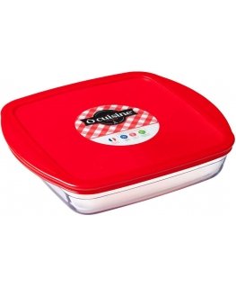 Naczynie żaroodporne with plastic cover C&039N&039S 25 x 22 x 5 cm OCUISINE