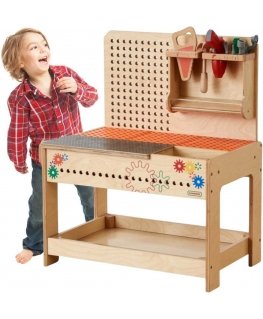 MASTERKIDZ XXL Montessori STEM medinės dirbtuvės su įrankiais