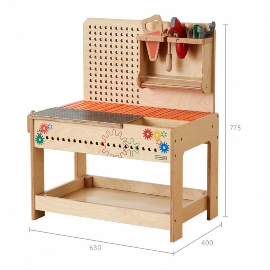 MASTERKIDZ XXL Montessori STEM wooden workshop with tools – 2