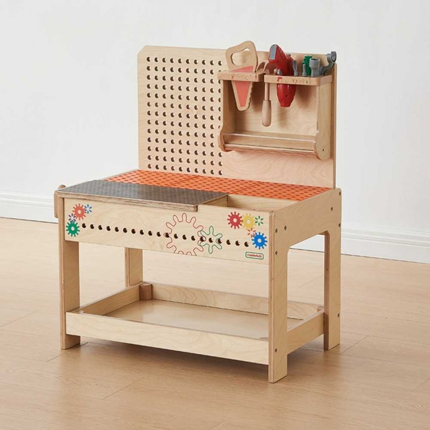 MASTERKIDZ XXL Montessori STEM wooden workshop with tools – 3