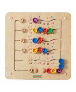 MASTERKIDZ Colorful Caterpillars Teaching Numbers and Quantities – Montessori Educational Wall Chart