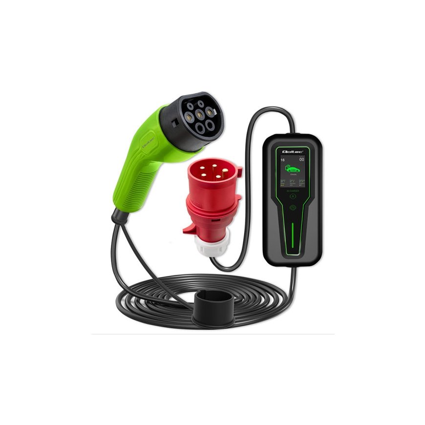 Qoltec mobilais EV automašīnas lādētājs regulējams