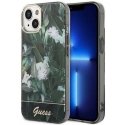 Dėklas Guess GUHCP14SHGJGHA iPhone 14 / 15 / 13 6.1" žalia/žalias hardcase Jungle Collection Dėklas Guess GUHCP14SHGJGHA iPhone 14 / 15 / 13 6.1" žalia/žalias hardcase Jungle Collection