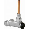 Heimeier Thermostatic valve EZ double system corner nickel-plated DN15 Heimeier Thermostatic valve EZ double system corner nickel-plated DN15