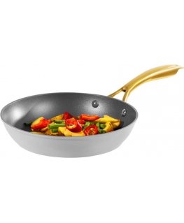 Qualum Basic Glam coated frying pan 24 cm grey AMBITION