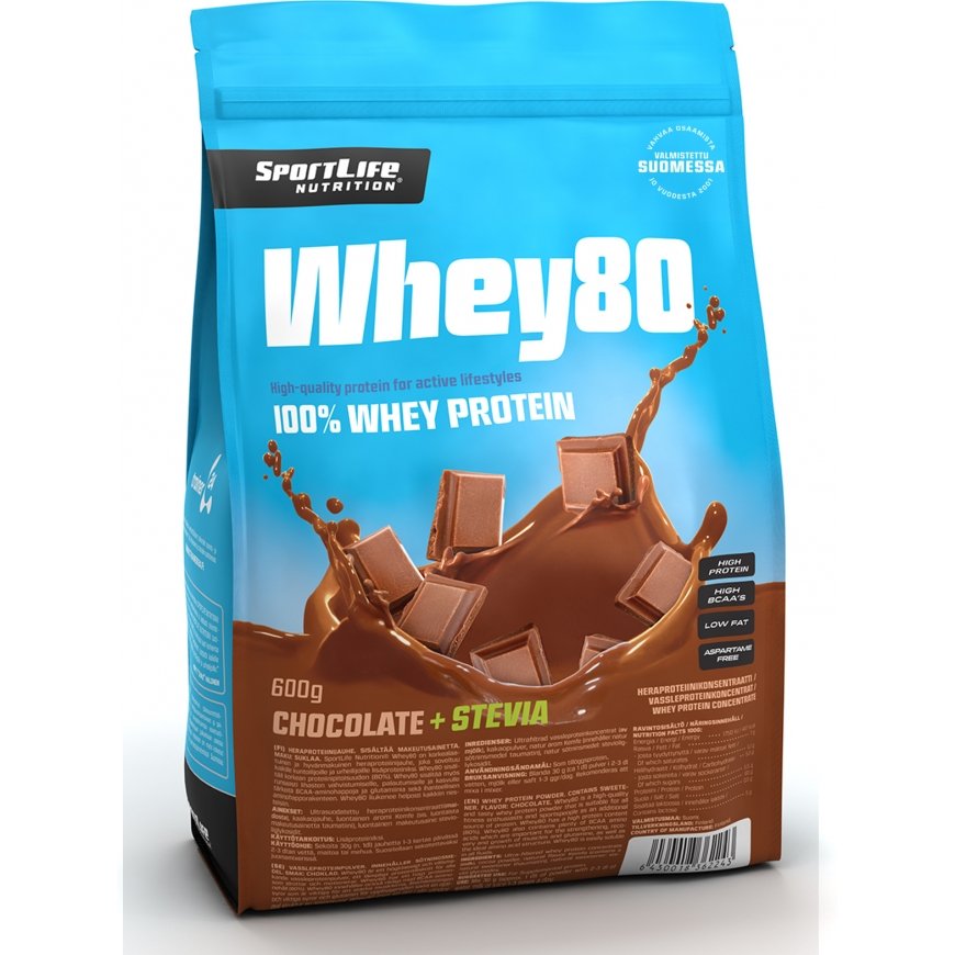 SportLife Whey80 Chocolate + Stevia whey
