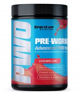 SportLife Pre-Workout Vesimeloni treenilaturi, 250 g