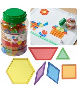 Dėlionė MASTERKIDZ Rinkinys Klocki Montessori Tangram Mozaika 140 el.