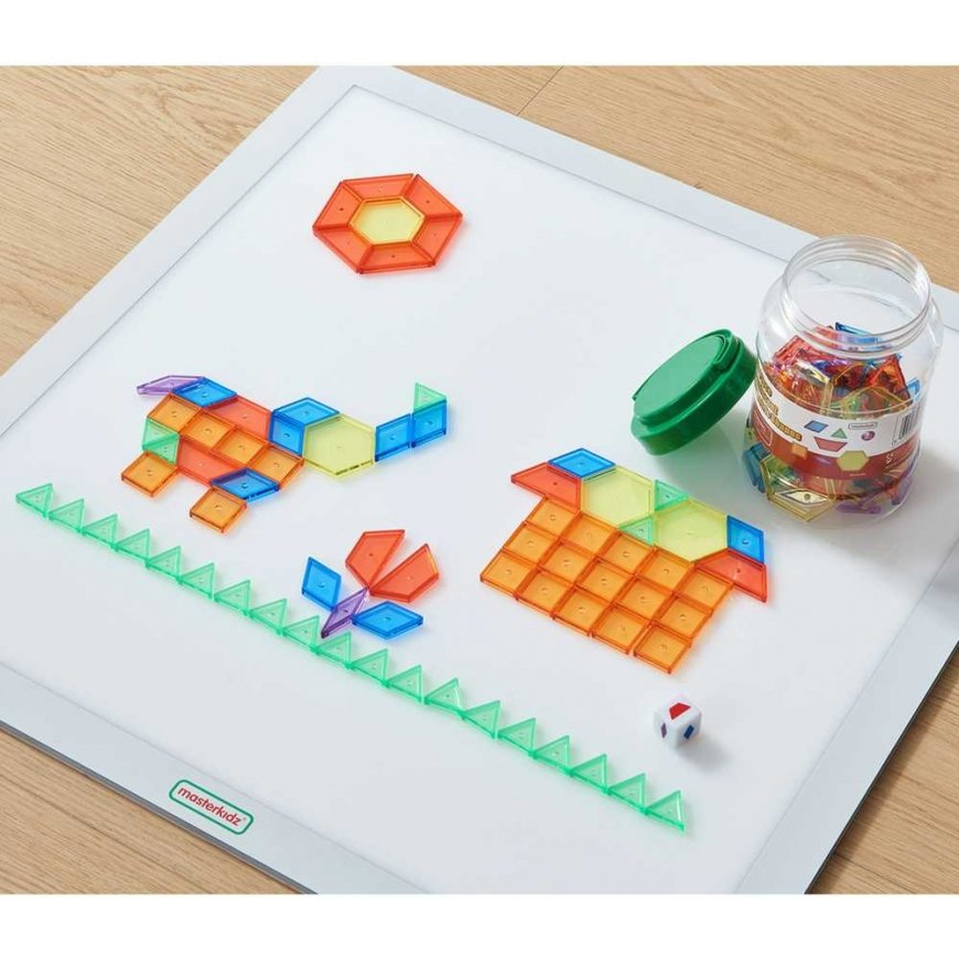 Puzzle MASTERKIDZ Set Klocki Montessori Tangram Mosaic 140 pieces – 3