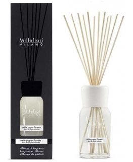 Millefiori Milano Aromatinis difuzorius "Natura l" Baltos popierinės gėlės 500 ml